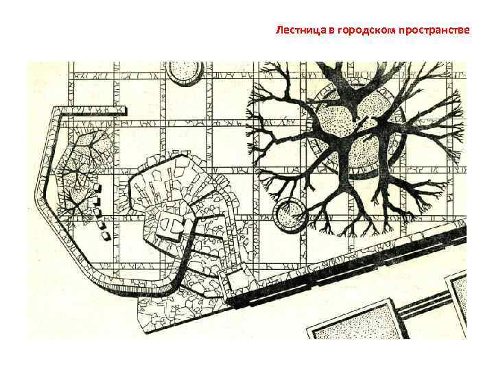 Лестница в городском пространстве 