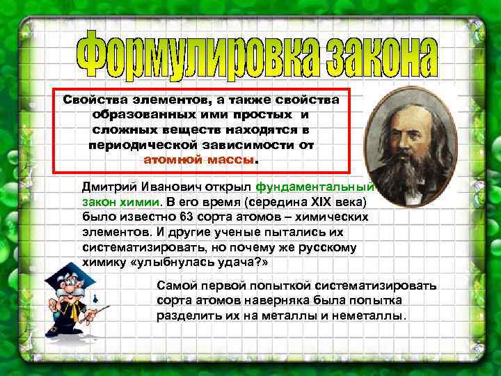 Основные элементы качества. Закономерности изменения свойств элементов и их соединений. Химические свойства металлов 2 а группы. Получить свойство элемента. Свойство элементов управления презентация.