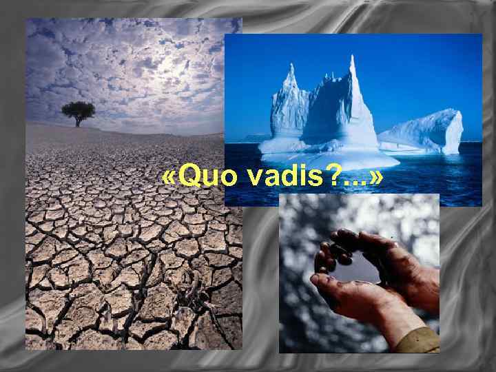  «Quo vadis? . . . » 