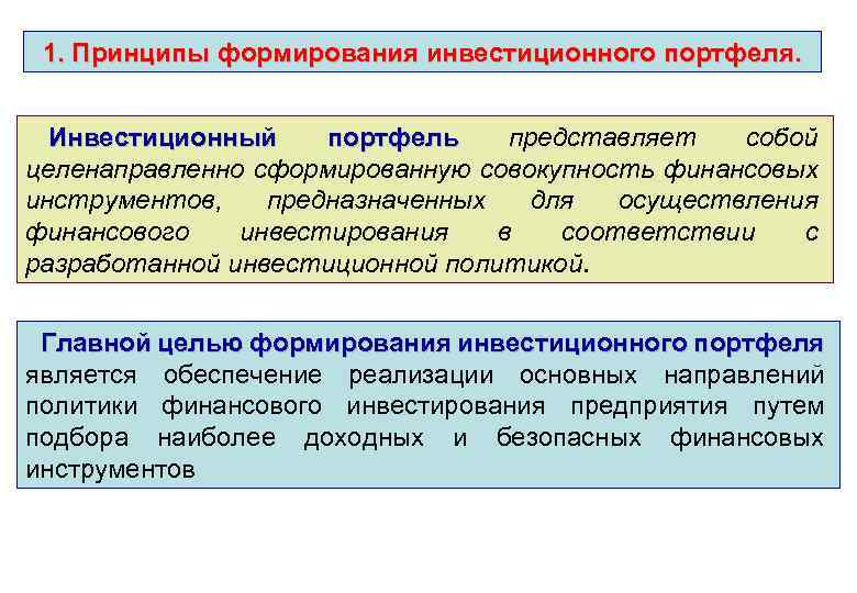 Совокупность формирующихся. Формирование инвестиционного портфеля. Формирование портфельные инвестиции. Принципы формирования портфеля. Основные принципы формирования портфеля инвестиций.