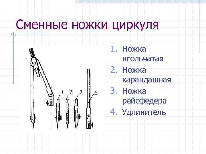 Чертеж циркуля