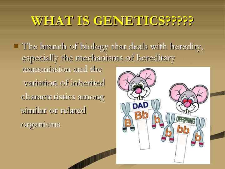 Тұқым қуалаушылық пен өзгергіштіктің заңдылықтарын ашып, оларды қоғамды дамыту үшін пайдаланудың жолдарын шешуде генетика