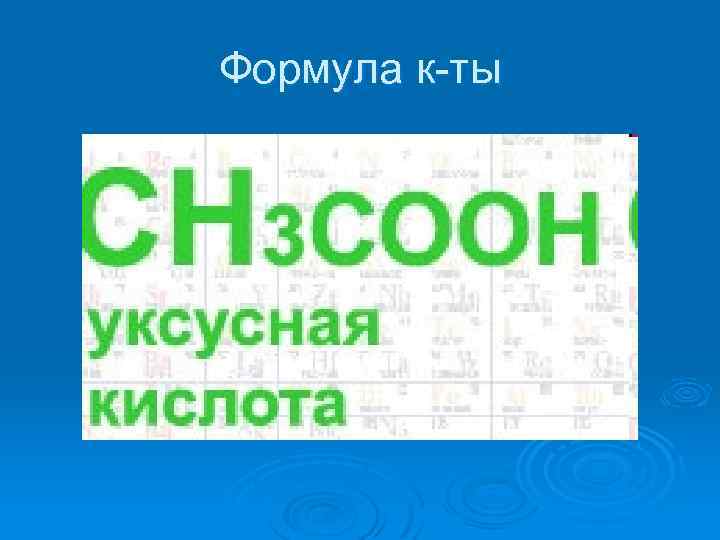 Формула к-ты 