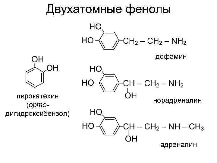 Бромная вода фенол уравнение. Двухатомные фенолы гидрохинон резорцин пирокатехин. Нитрование пирокатехина. Пирокахетин структурная формула. Резорцин пирокатехин гидрохинон.
