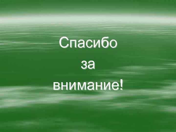  Спасибо за внимание! 
