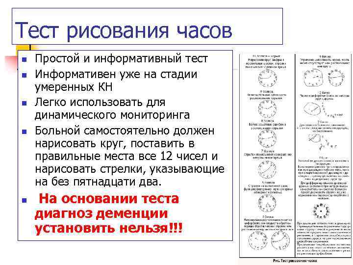 Теста рисования часов