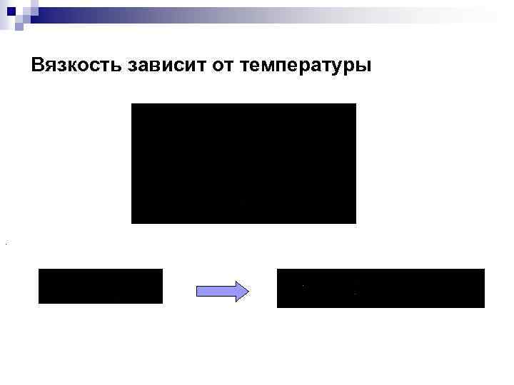 Вязкость зависит от температуры . 