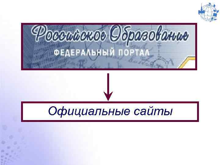 Официальные сайты 