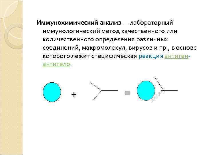 Иммунохимический анализ — лабораторный иммунологический метод качественного или количественного определения различных соединений, макромолекул, вирусов