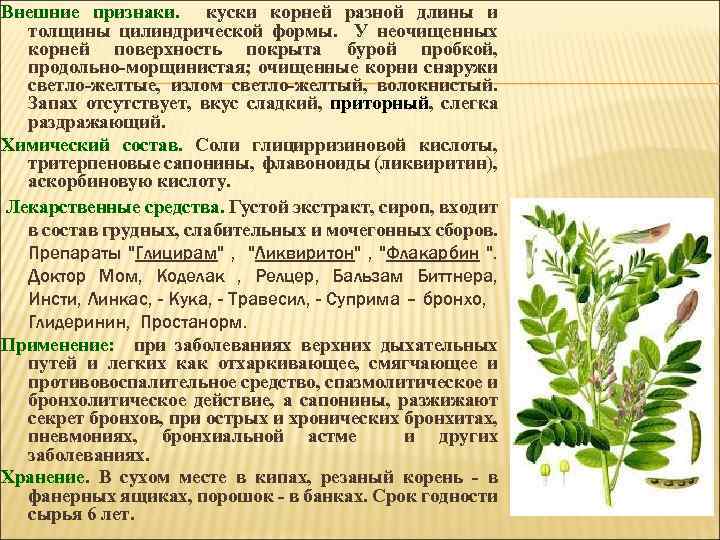 Внешние признаки. куски корней разной длины и толщины цилиндрической формы. У неочищенных корней поверхность