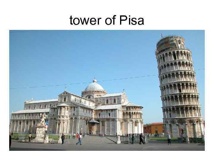 tower of Pisa 