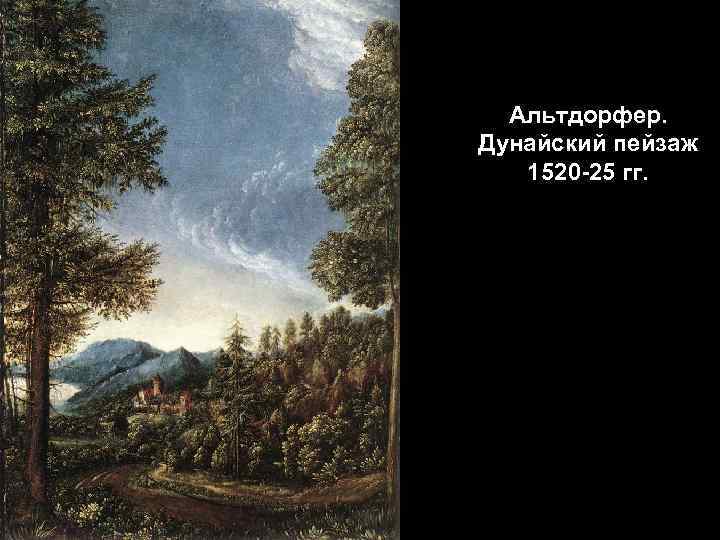 Альтдорфер. Дунайский пейзаж 1520 -25 гг. 