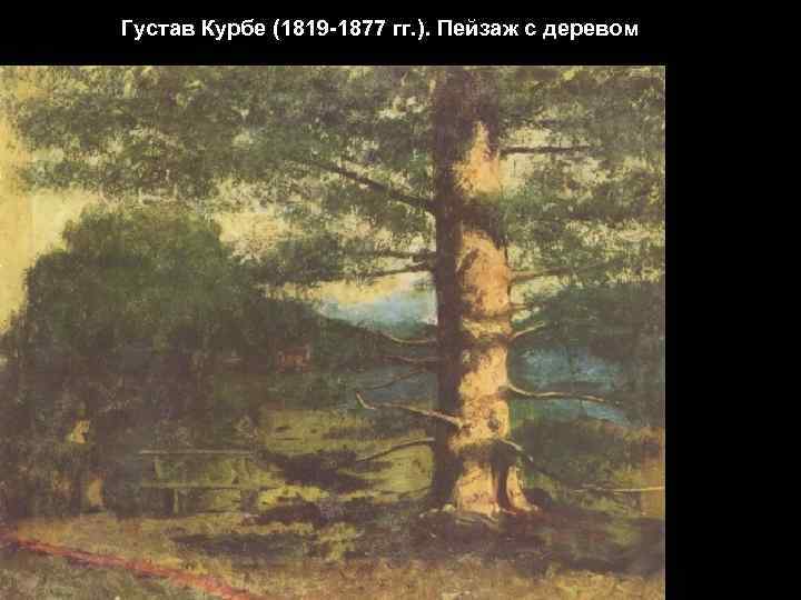 Густав Курбе (1819 -1877 гг. ). Пейзаж с деревом 