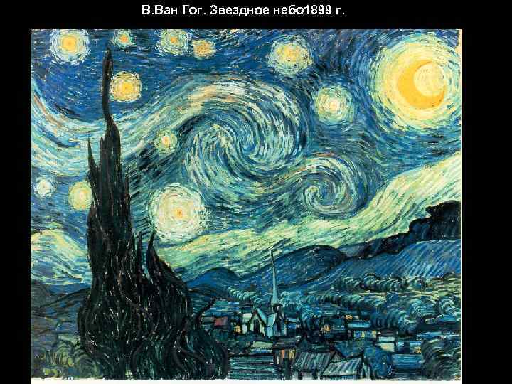 В. Ван Гог. Звездное небо 1899 г. 