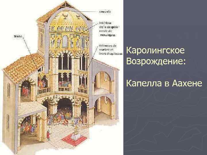 Каролингское Возрождение: Капелла в Аахене 