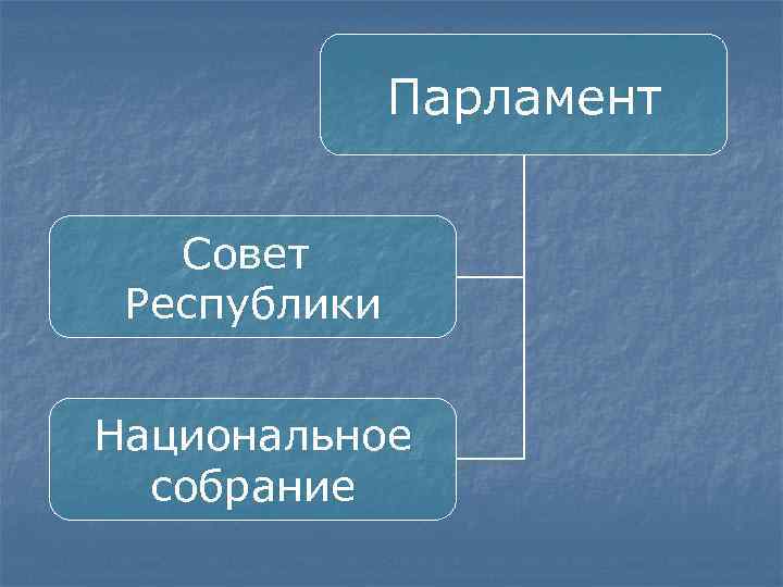 Парламент Совет Республики Национальное собрание 