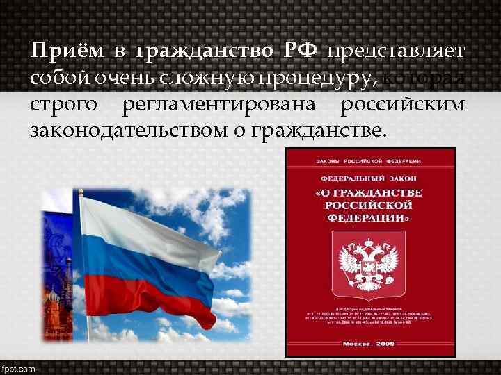 Понятие гражданства порядок приобретения и прекращения гражданства в рф презентация