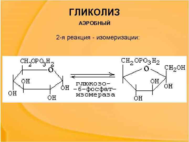 Аэробный гликолиз схема