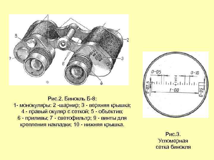 Схема устройства бинокля