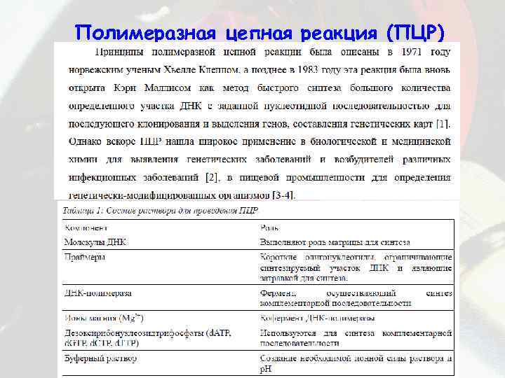 Полимеразная цепная реакция (ПЦР) 