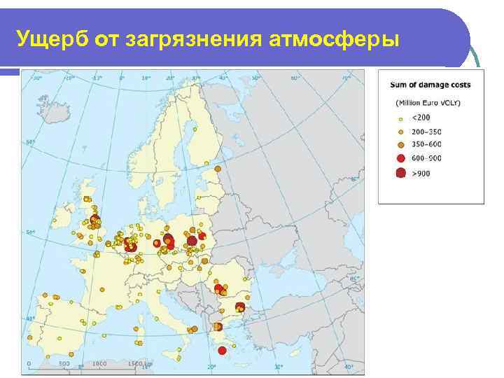 Ущерб от загрязнения атмосферы 