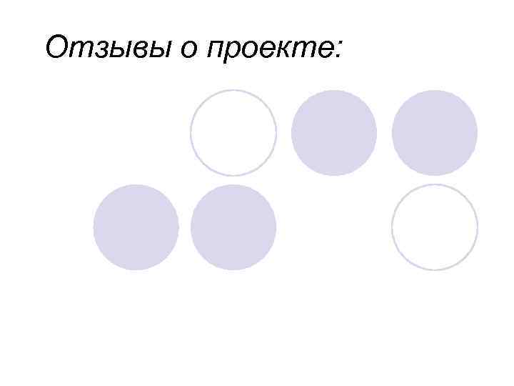 Отзывы о проекте: 