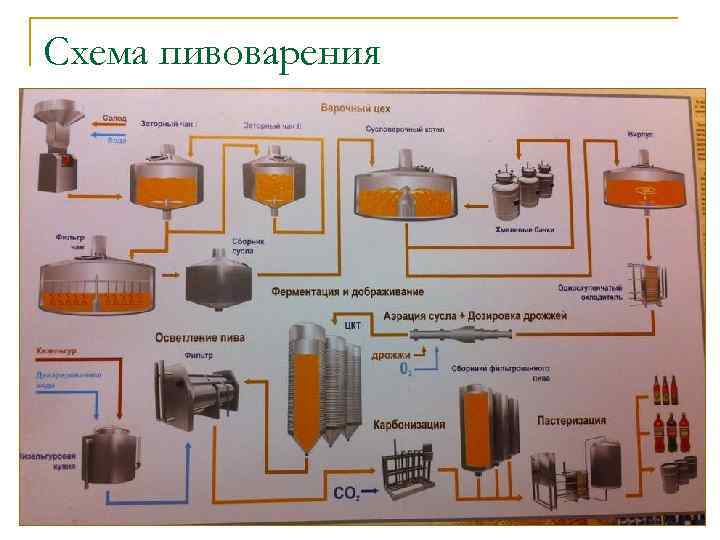 Схема пивоварения 