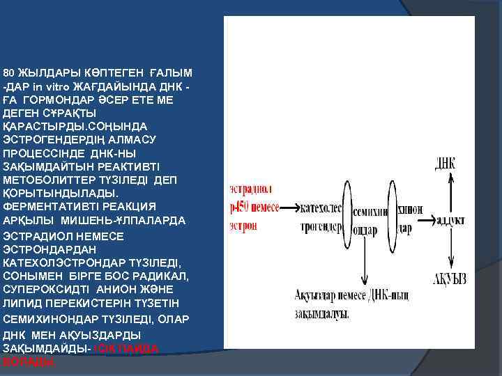 80 ЖЫЛДАРЫ КӨПТЕГЕН ҒАЛЫМ -ДАР in vitro ЖАҒДАЙЫНДА ДНК ҒА ГОРМОНДАР ӘСЕР ЕТЕ МЕ
