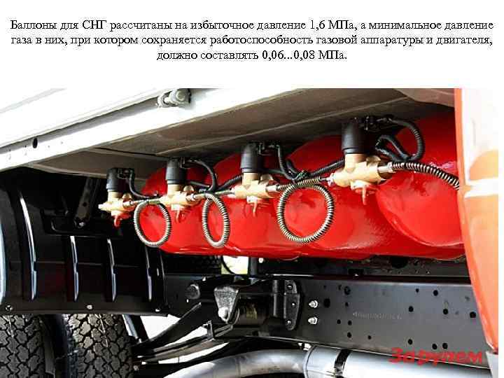 Баллоны для СНГ рассчитаны на избыточное давление 1, 6 МПа, а минимальное давление газа