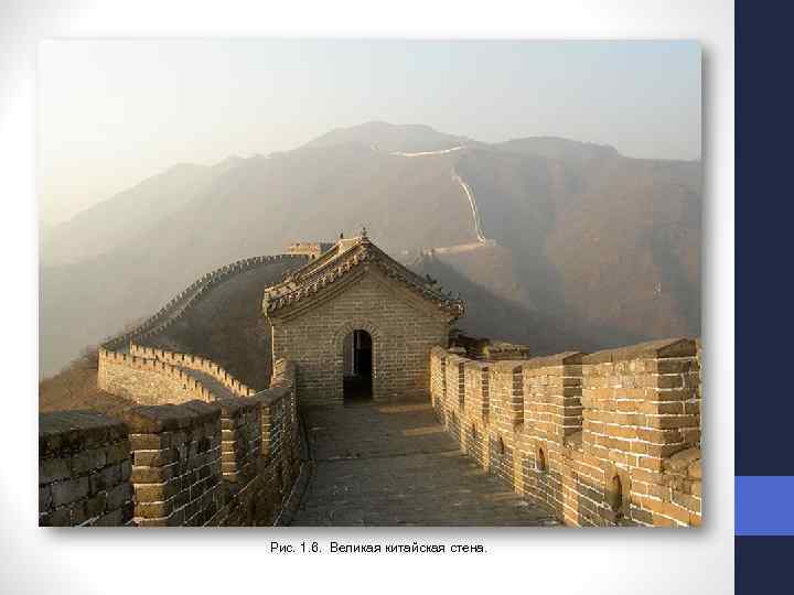 Рис. 1. 6. Великая китайская стена. 