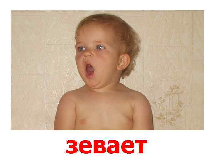 зевает 