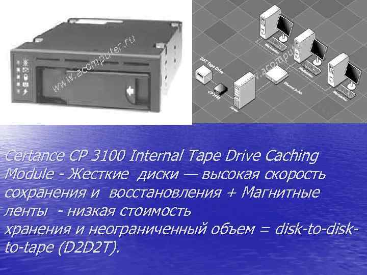 Certance CP 3100 Internal Tape Drive Caching Module - Жесткие диски — высокая скорость