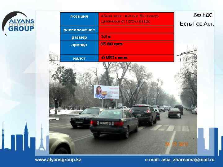 позиция Аблай хана - Айтеке би (север) Движение от Гоголя вверх расположение размер 3