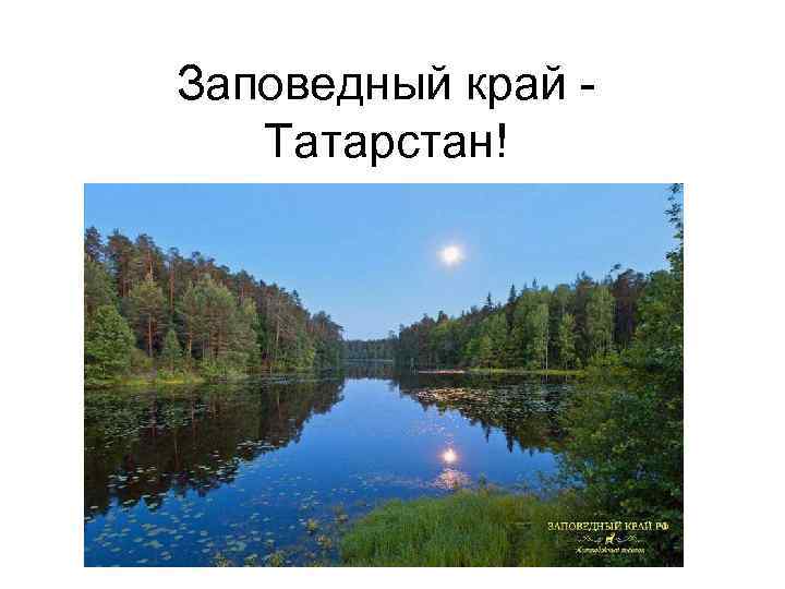 Заповедный край Татарстан! 