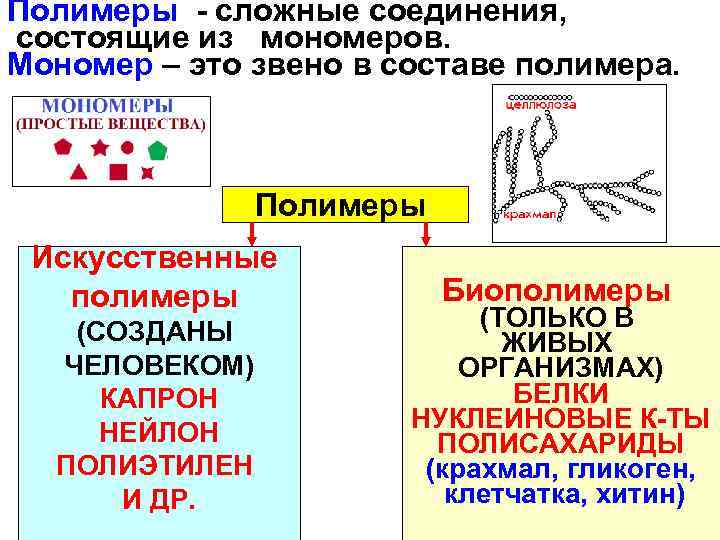 Полимеры сложные вещества