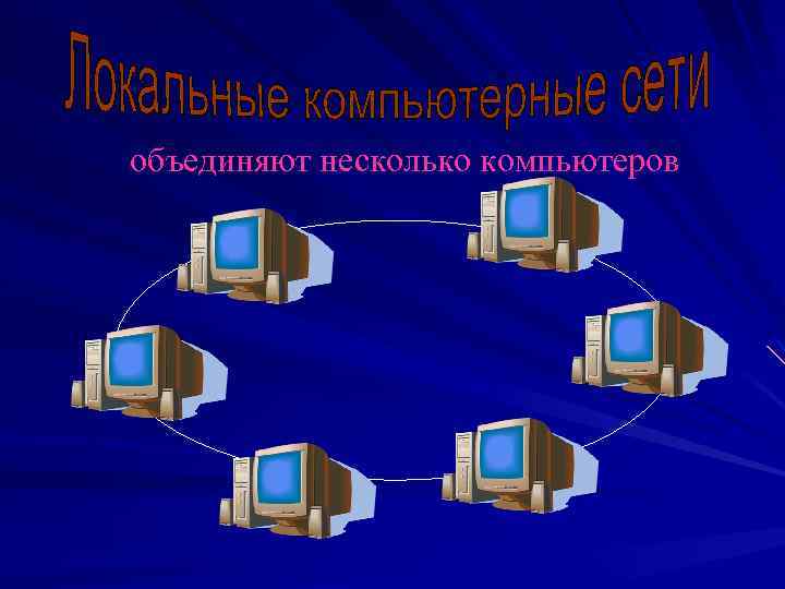 объединяют несколько компьютеров 