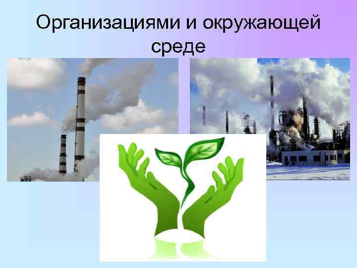 Организациями и окружающей среде 