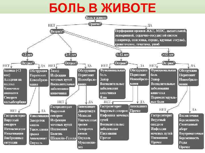 БОЛЬ В ЖИВОТЕ 