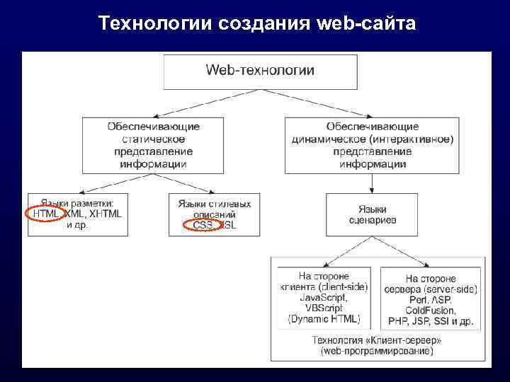 Технологии создания web-сайта 