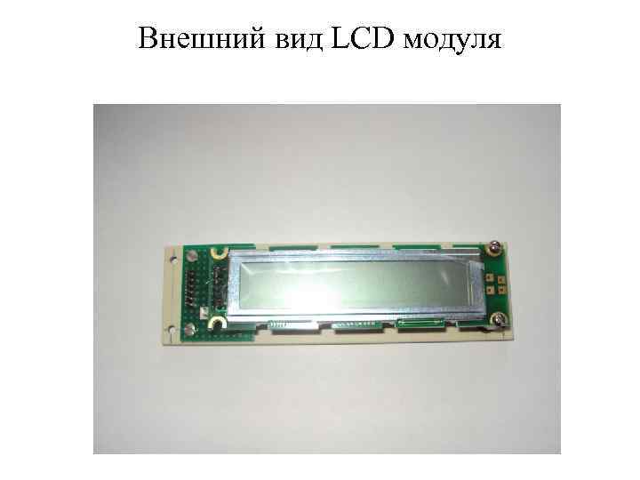 Внешний вид LCD модуля 
