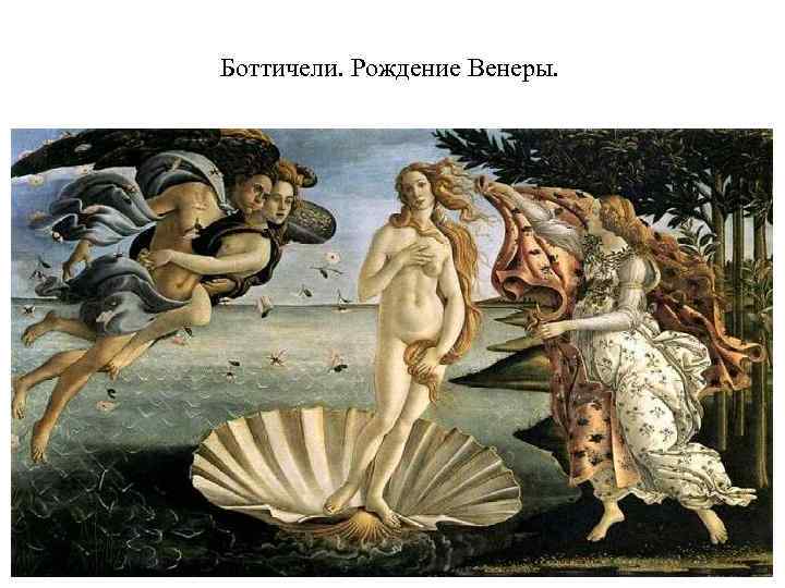 Боттичели. Рождение Венеры. 