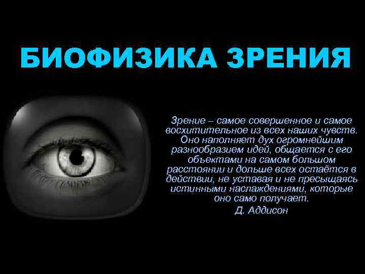 Механизм зрения. Биофизика зрения. Биофизика зрения презентация. Биофизические основы зрения. Биофизика органов зрения.