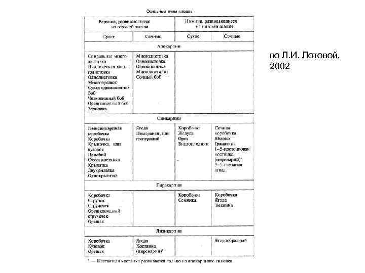 по Л. И. Лотовой, 2002 