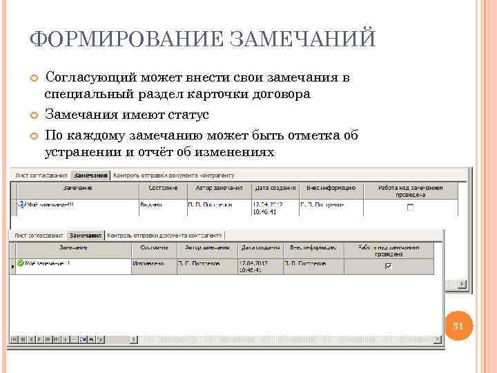 Проект согласован с замечаниями