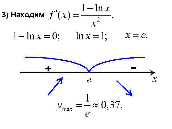 3) Находим + - 