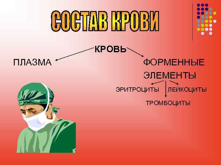 КРОВЬ ПЛАЗМА ФОРМЕННЫЕ ЭЛЕМЕНТЫ ЭРИТРОЦИТЫ ЛЕЙКОЦИТЫ ТРОМБОЦИТЫ 