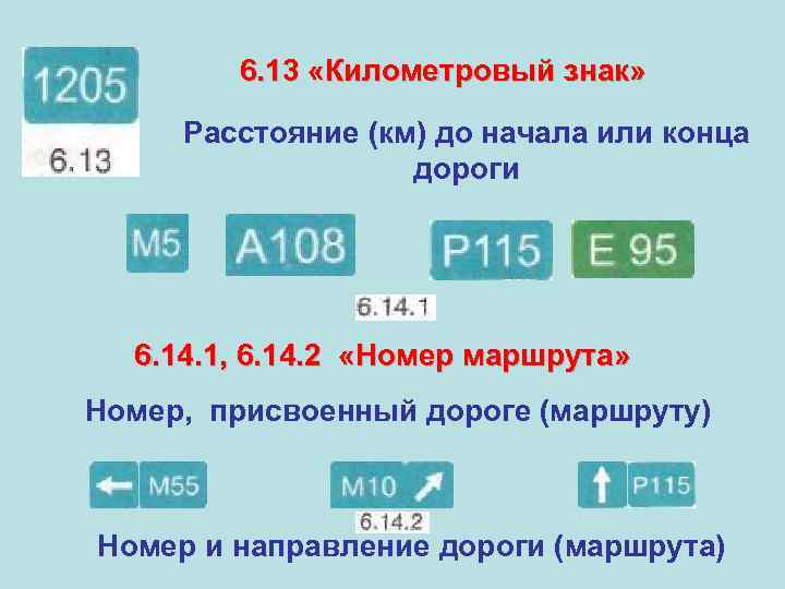 Начало окончание. Номер присвоенный дороге маршруту. Знак для обозначения номера присвоенного дороге маршруту. Номер километрового знака. Знаки номер присвенные доогн.