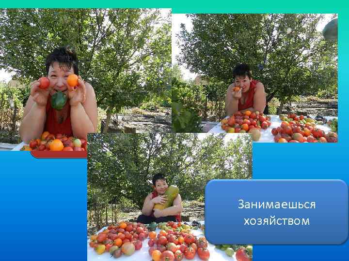 Занимаешься хозяйством 