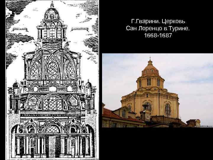 Г. Гварини. Церковь Сан Лоренцо в Турине. 1668 -1687 