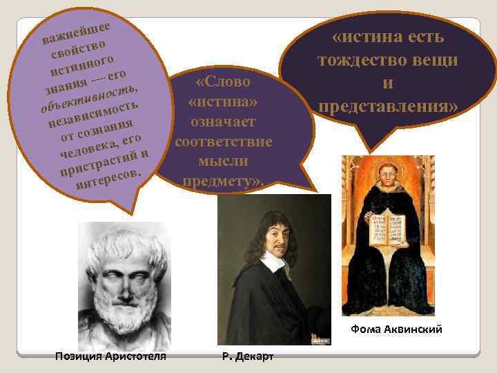 е ейше важн тво свойс го но истин его я — нани ность, з